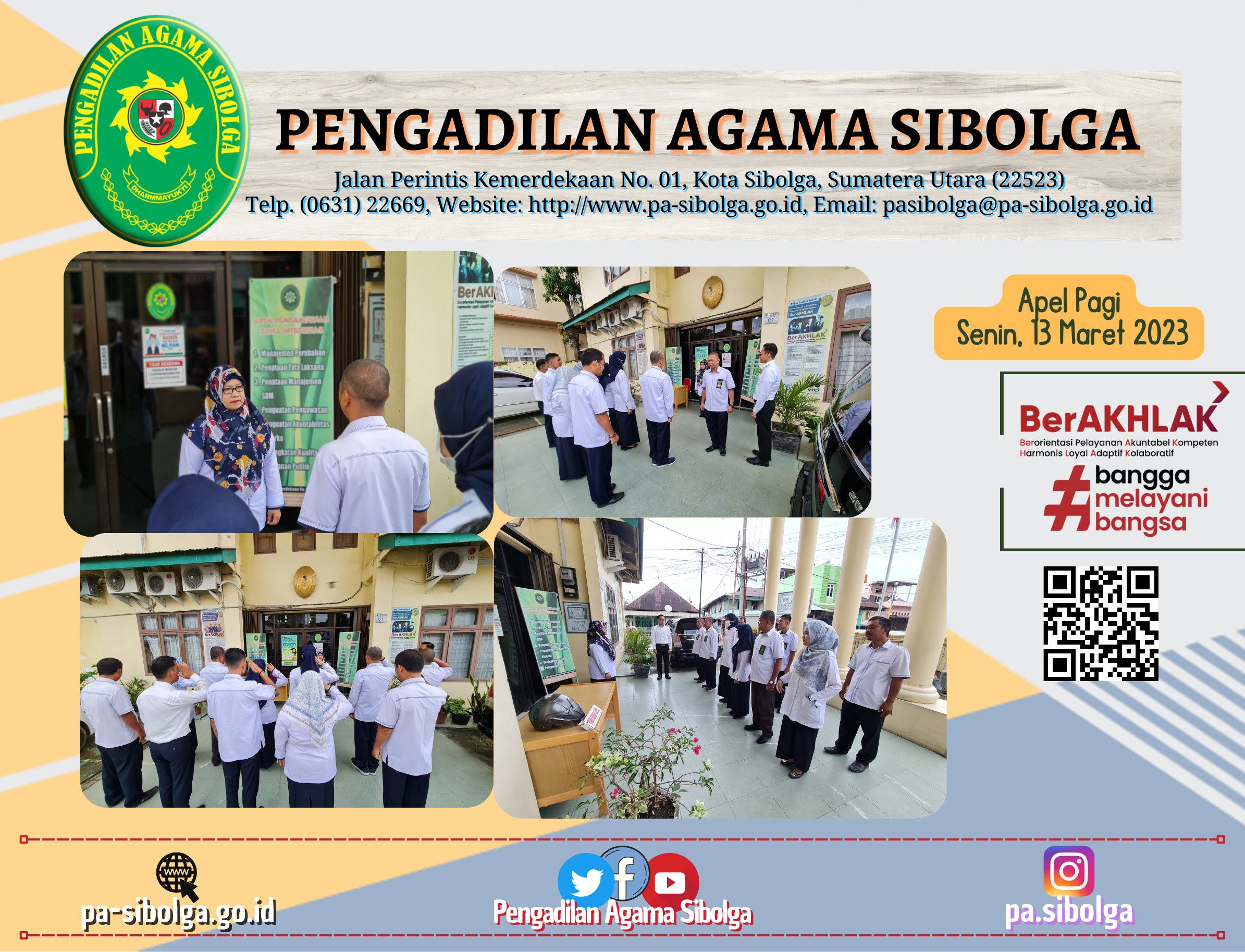 Apel Pagi Senin 13 Maret 2023