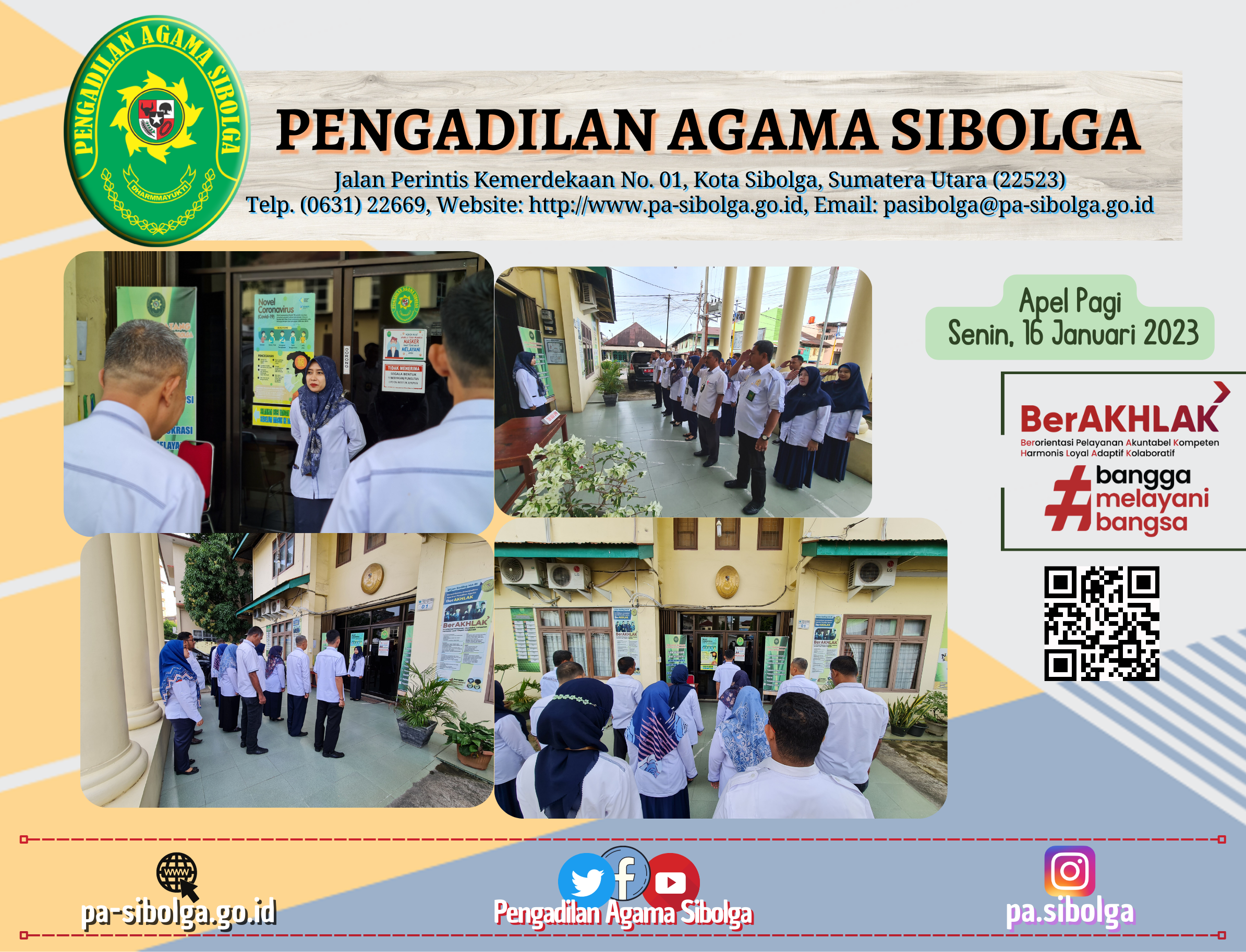 Apel Pagi Senin 16 Januari 2023