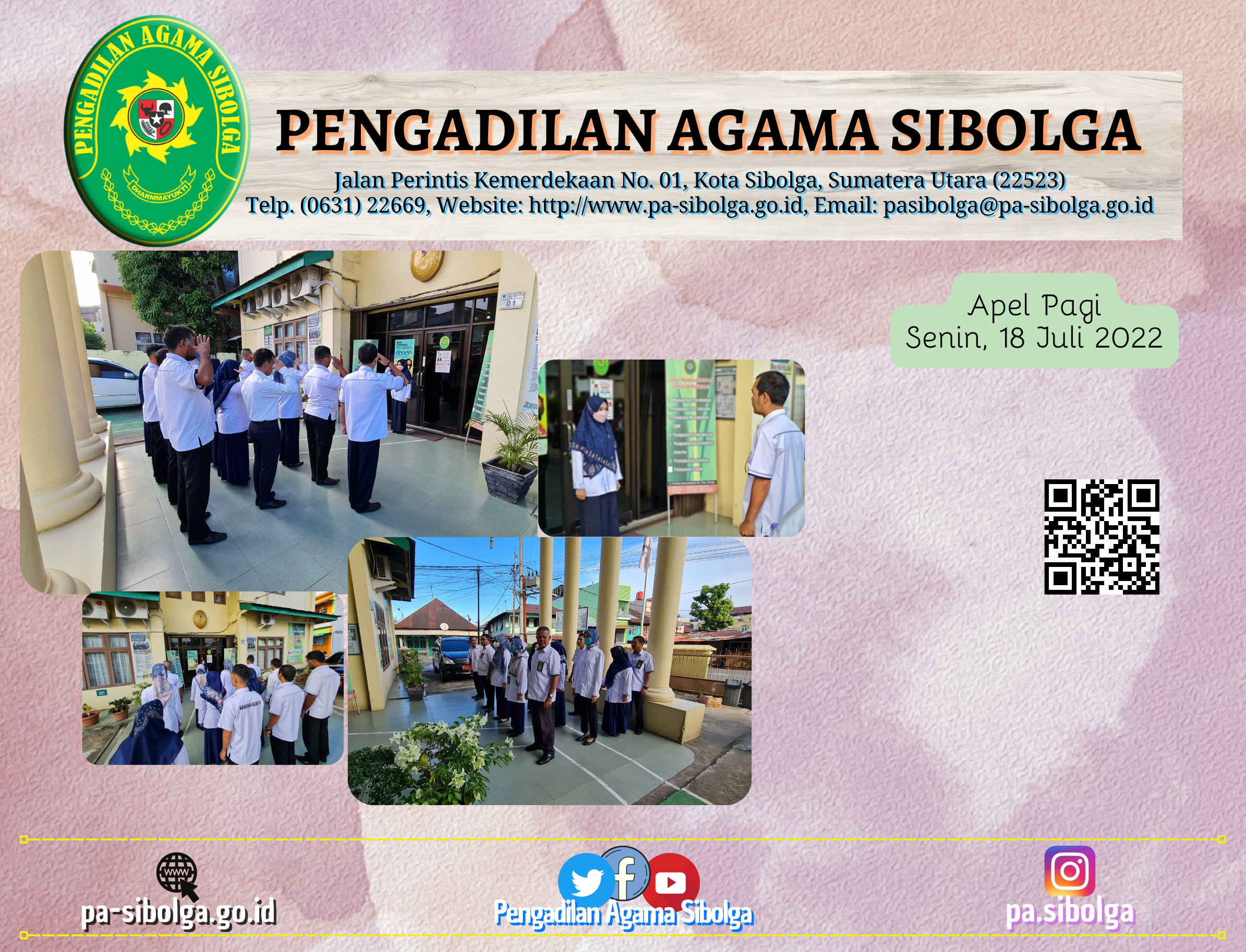 Apel Pagi Senin 18 Juli 2022
