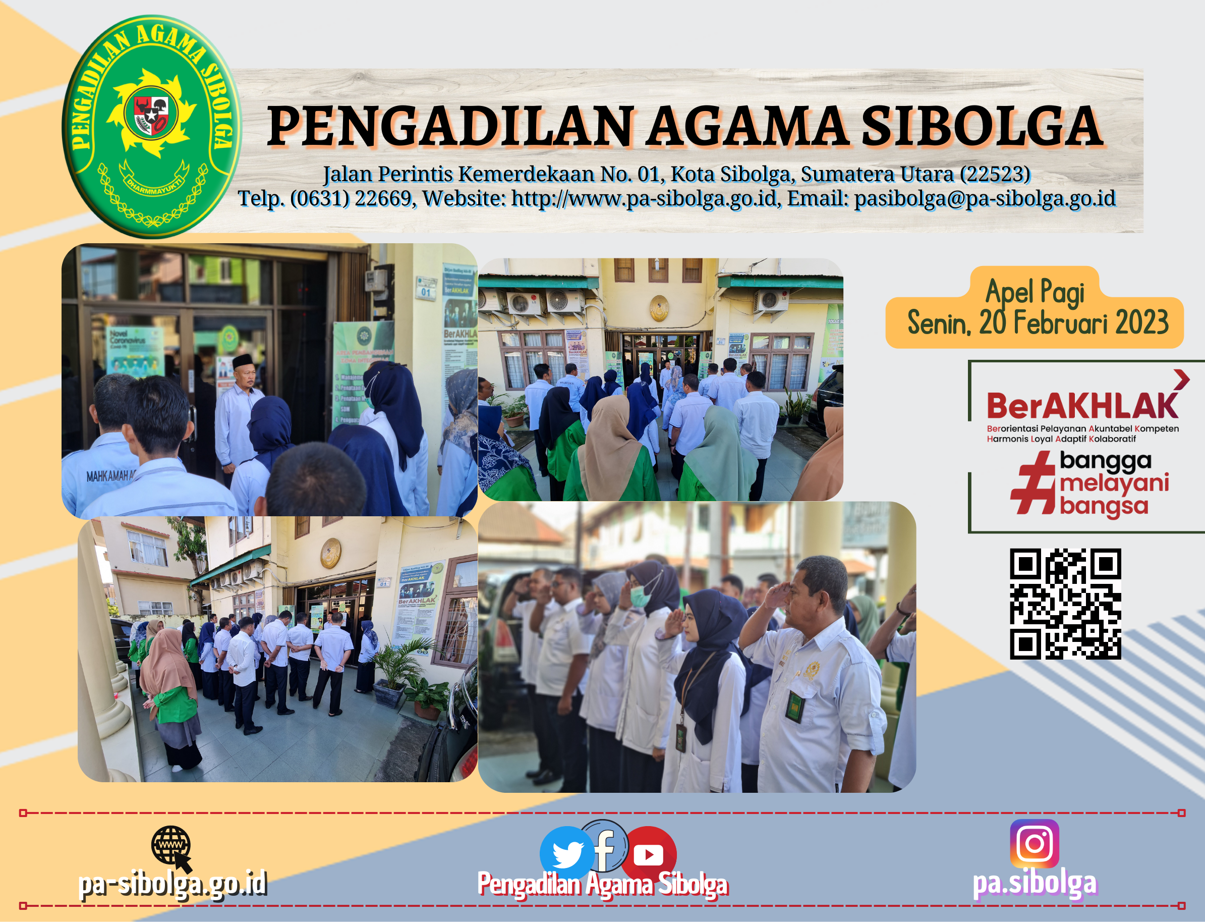 Apel Pagi Senin 20 Februari 2023