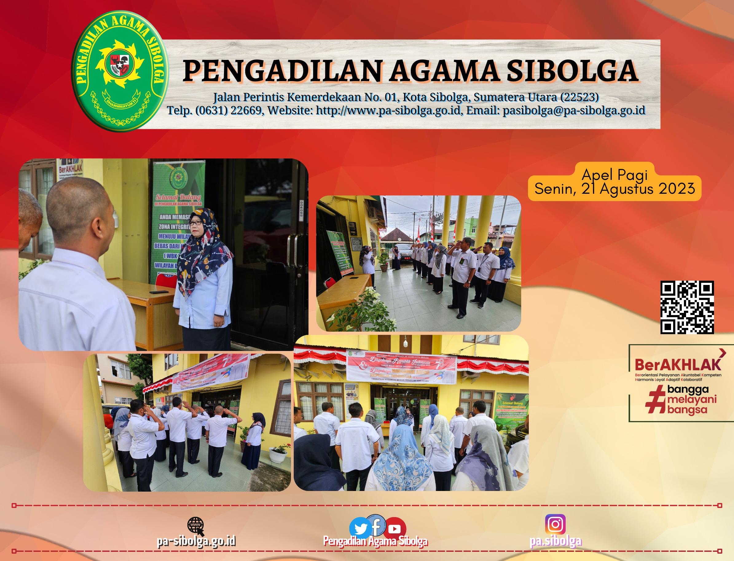 Apel Pagi Senin 21 Agustus 2023