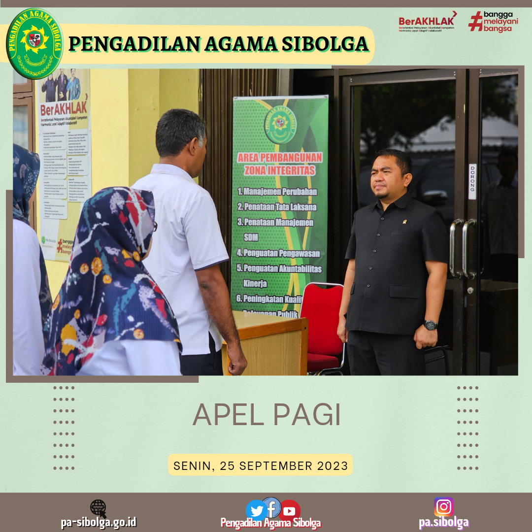 Apel Pagi Senin 25 September 2023