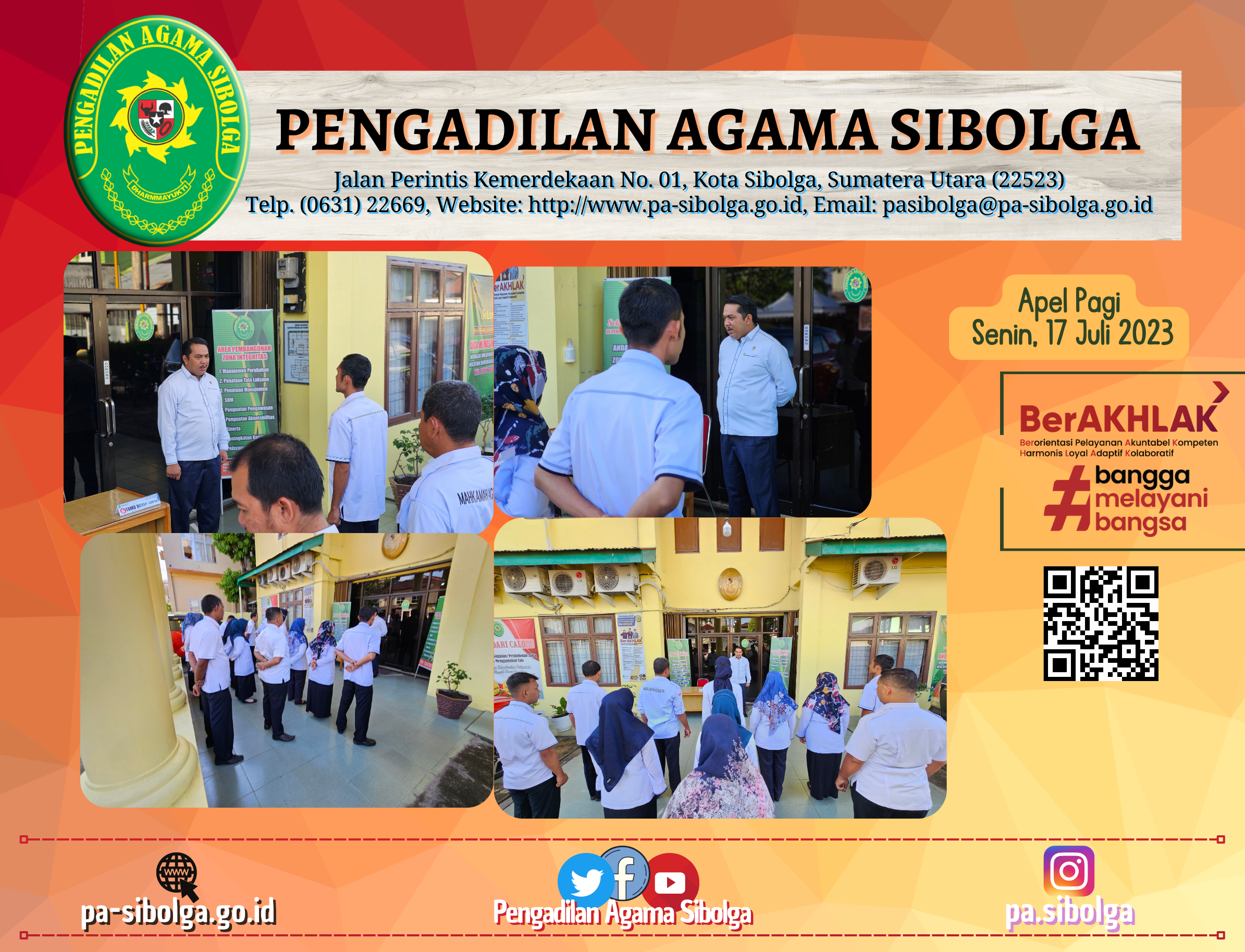 Apel Pagi senin 17 Juli 2023