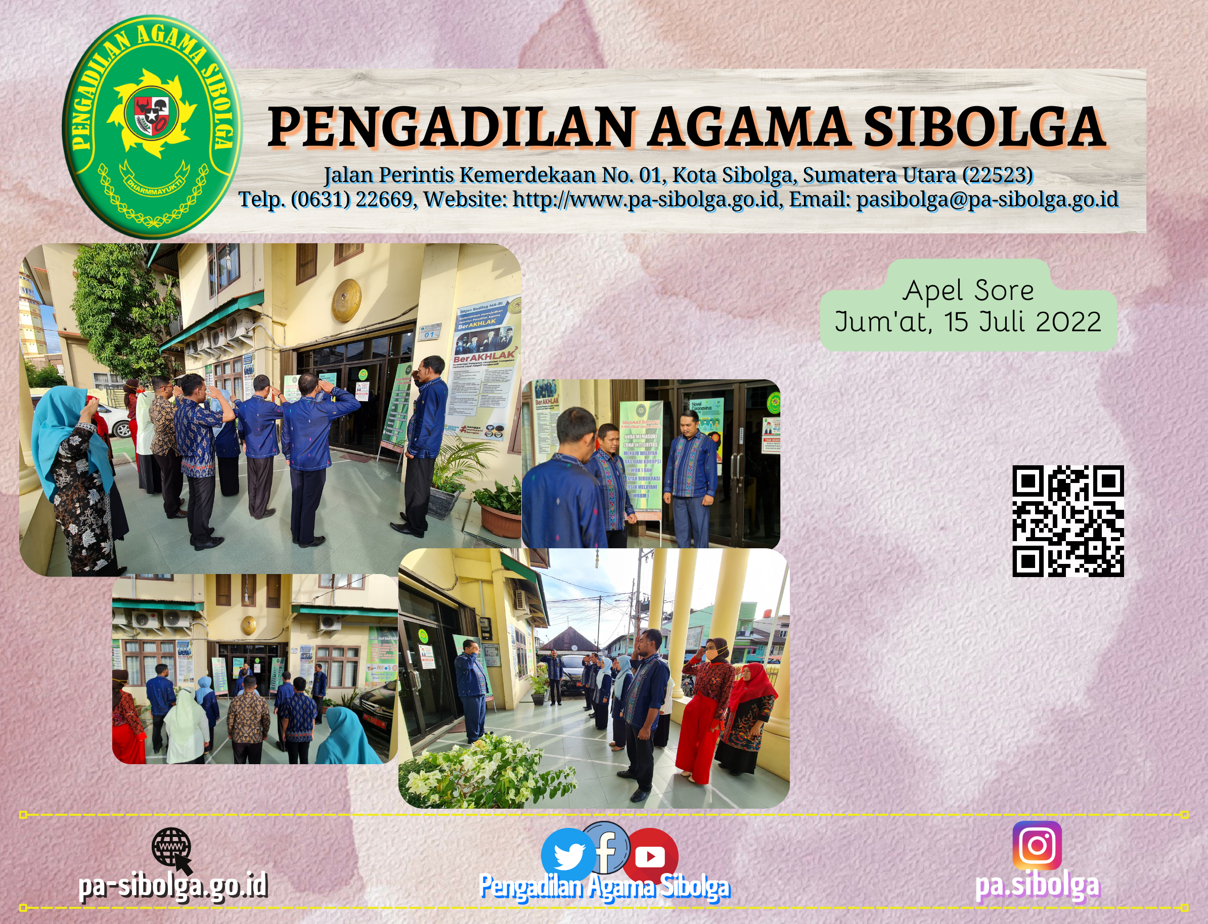 Apel Sore Jumat 15 Juli 2022
