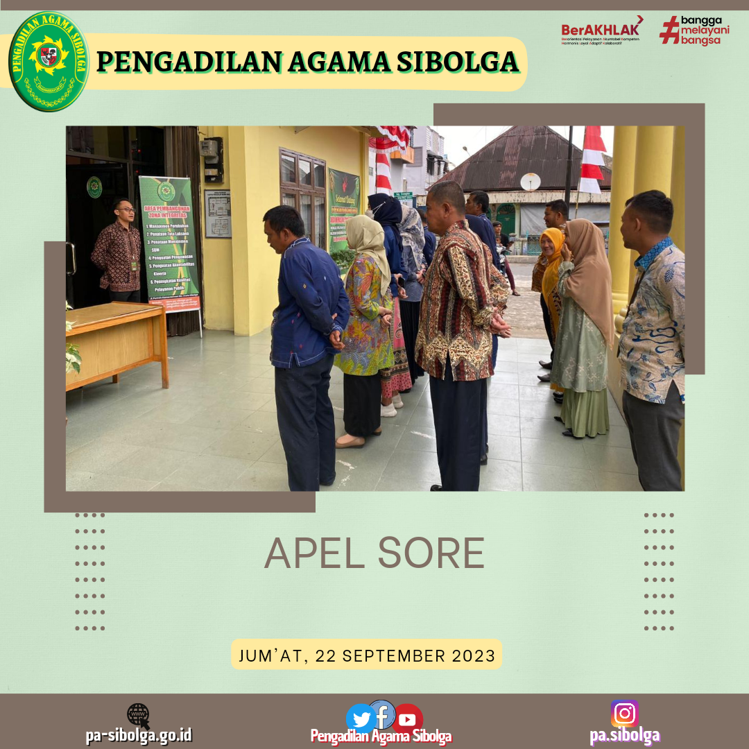 Apel Sore Jumat 22 September 2023