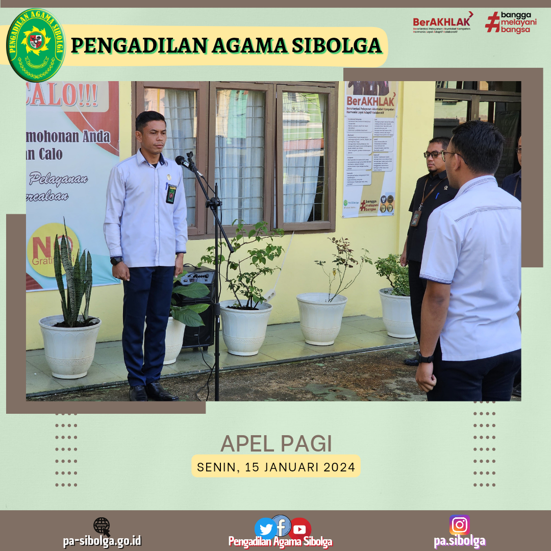 Apel pagi senin 15 januari 2024 1