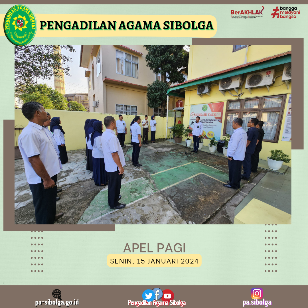 Apel pagi senin 15 januari 2024 2