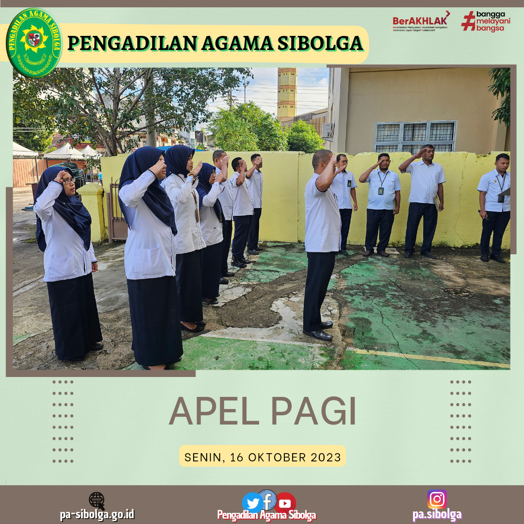 Apel pagi senin 16 oktober 2023 2