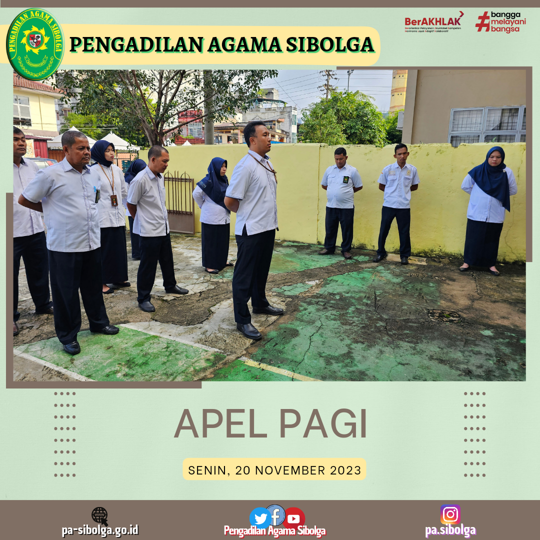 Apel pagi senin 20 november 2023 2