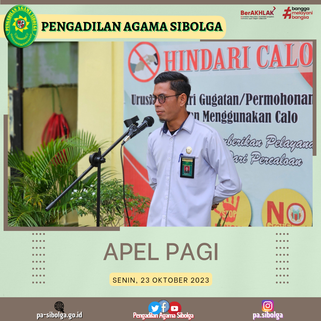 Apel pagi senin 23 oktober 2023 1