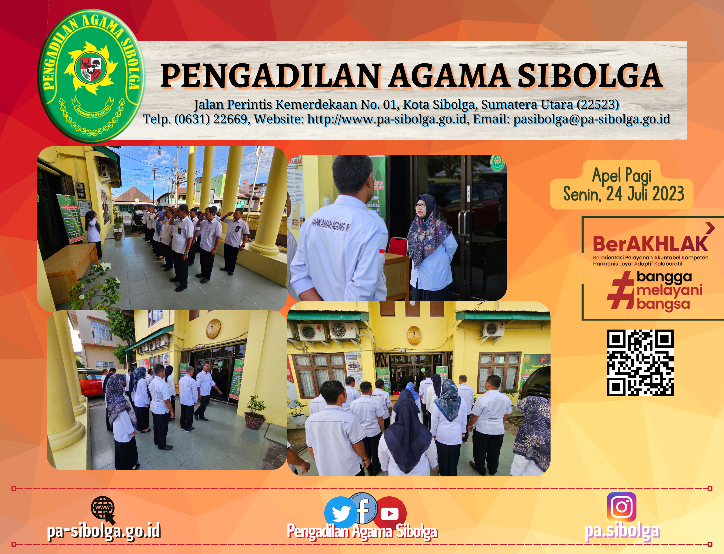 Apel pagi senin 24 Juli 2023