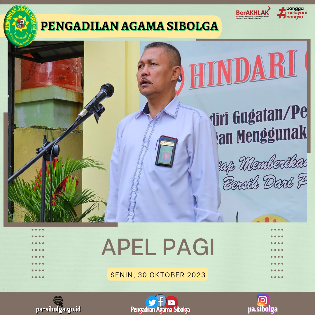 Apel pagi senin 30 oktober 2023 1
