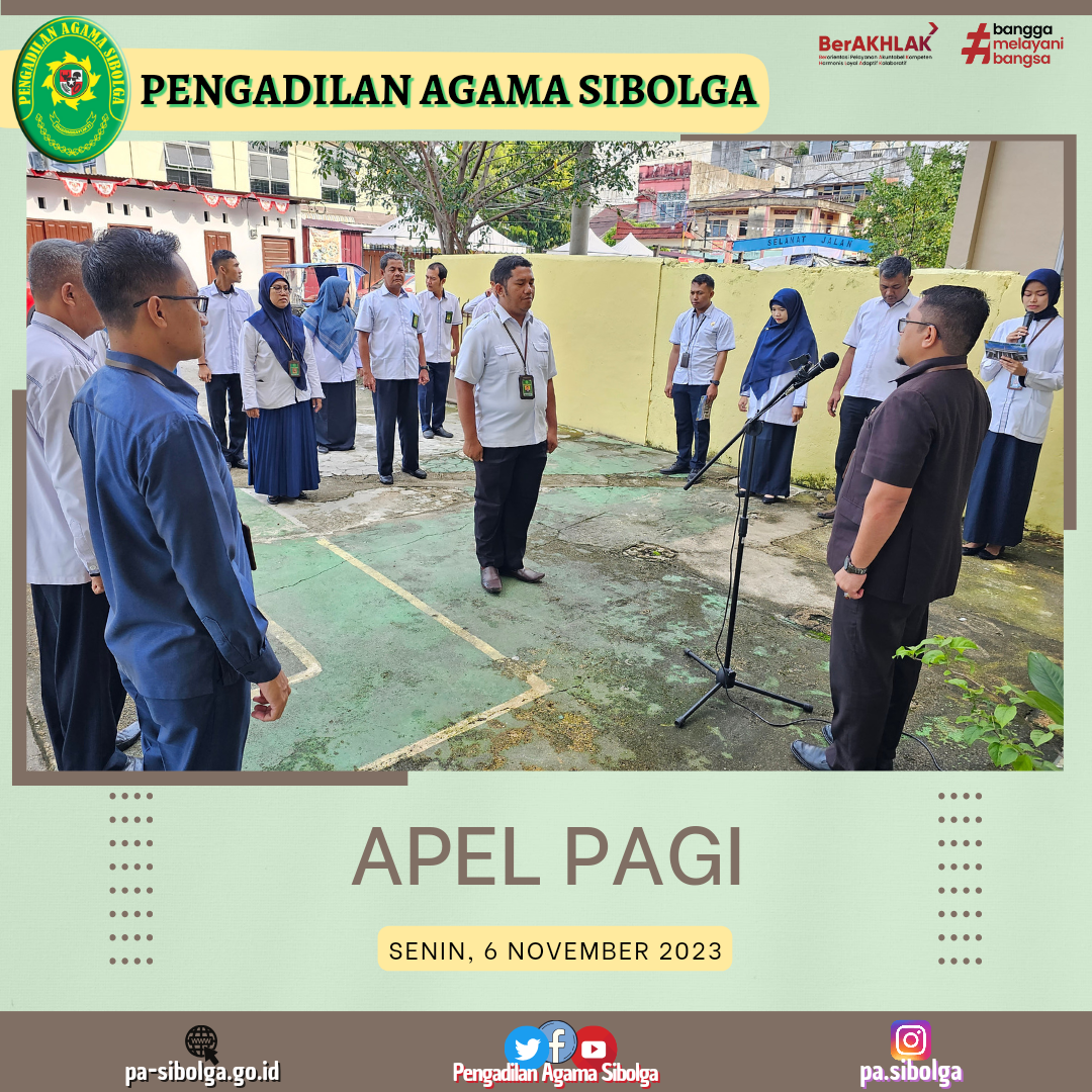 Apel pagi senin 6 november 2023 2