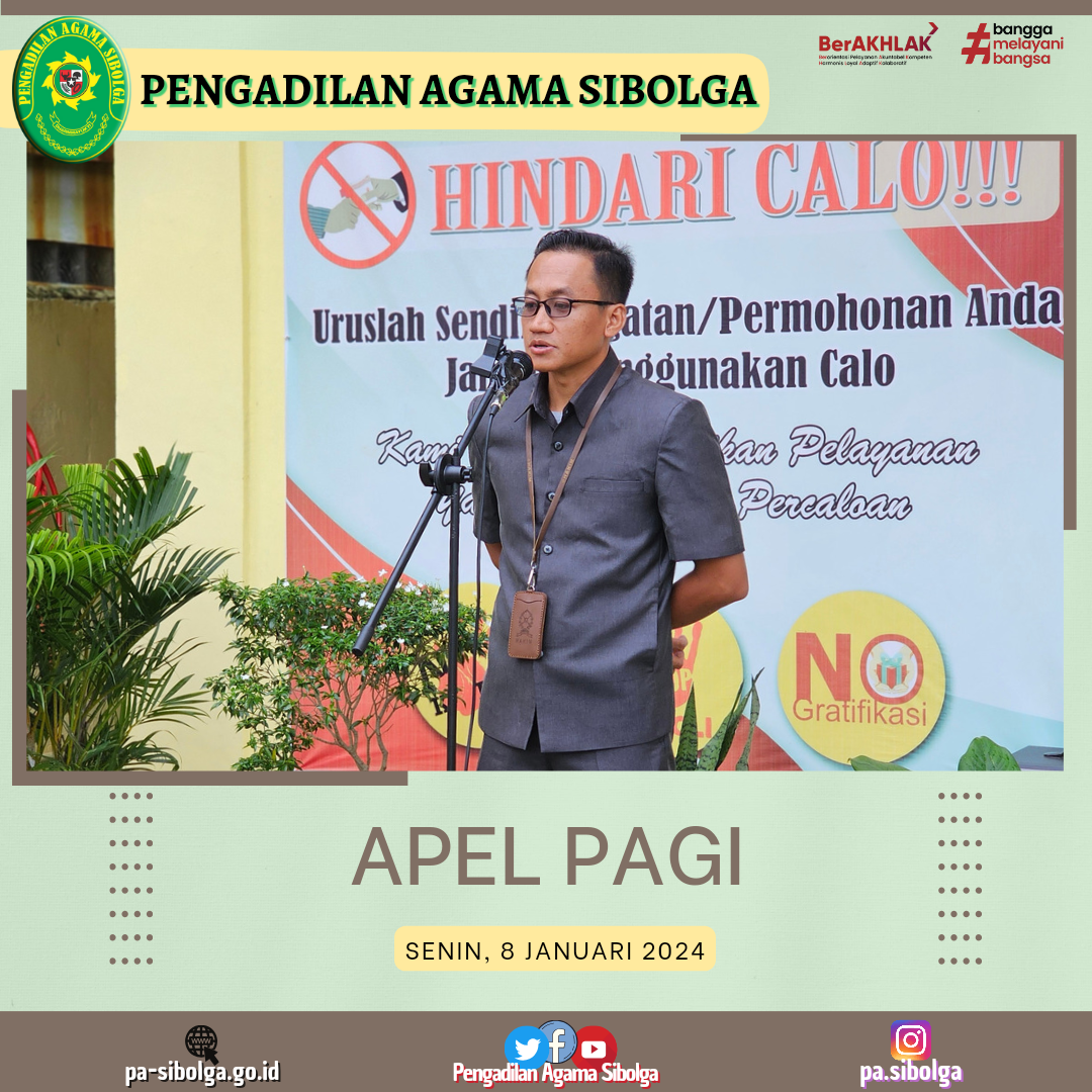 Apel pagi senin 8 januari 2024 1