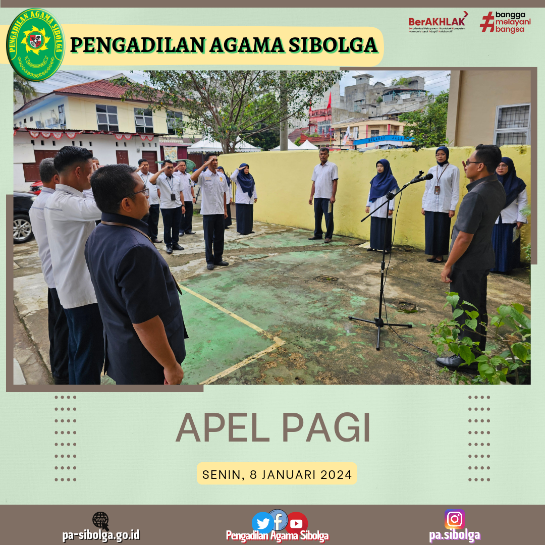 Apel pagi senin 8 januari 2024 2