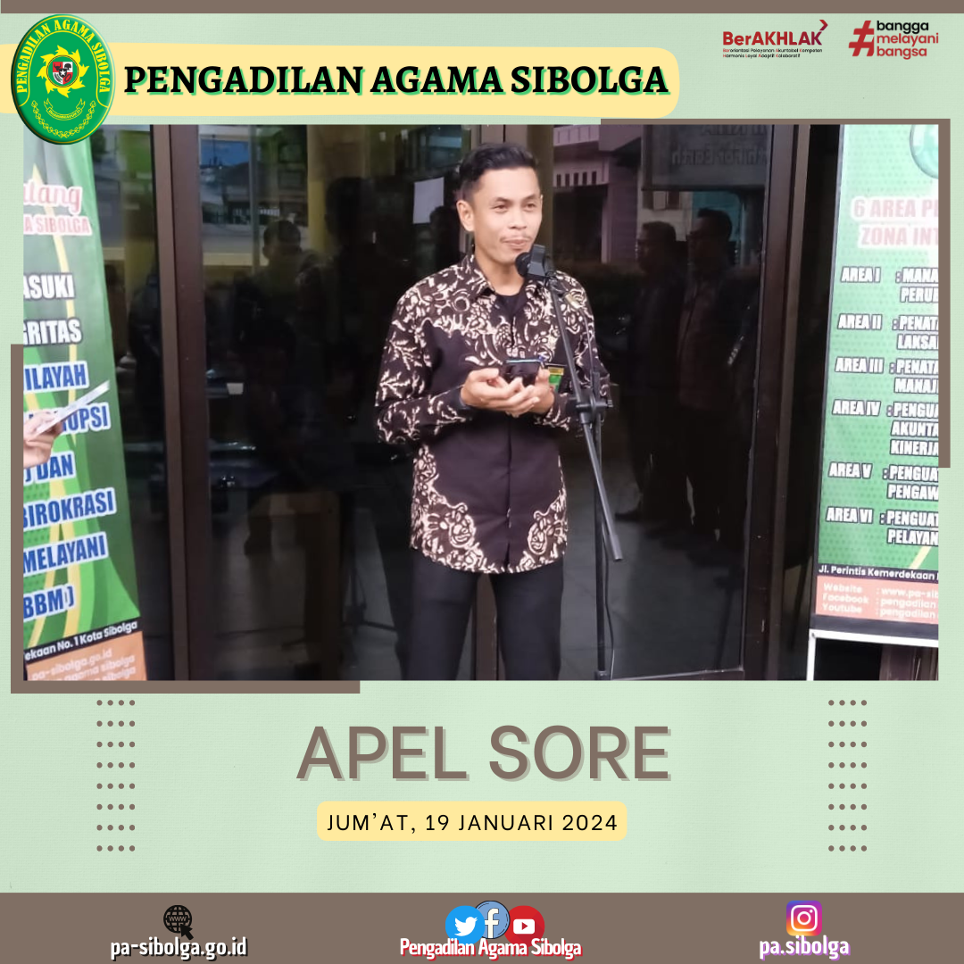 Apel sore Jumat 19 januari 2024 1