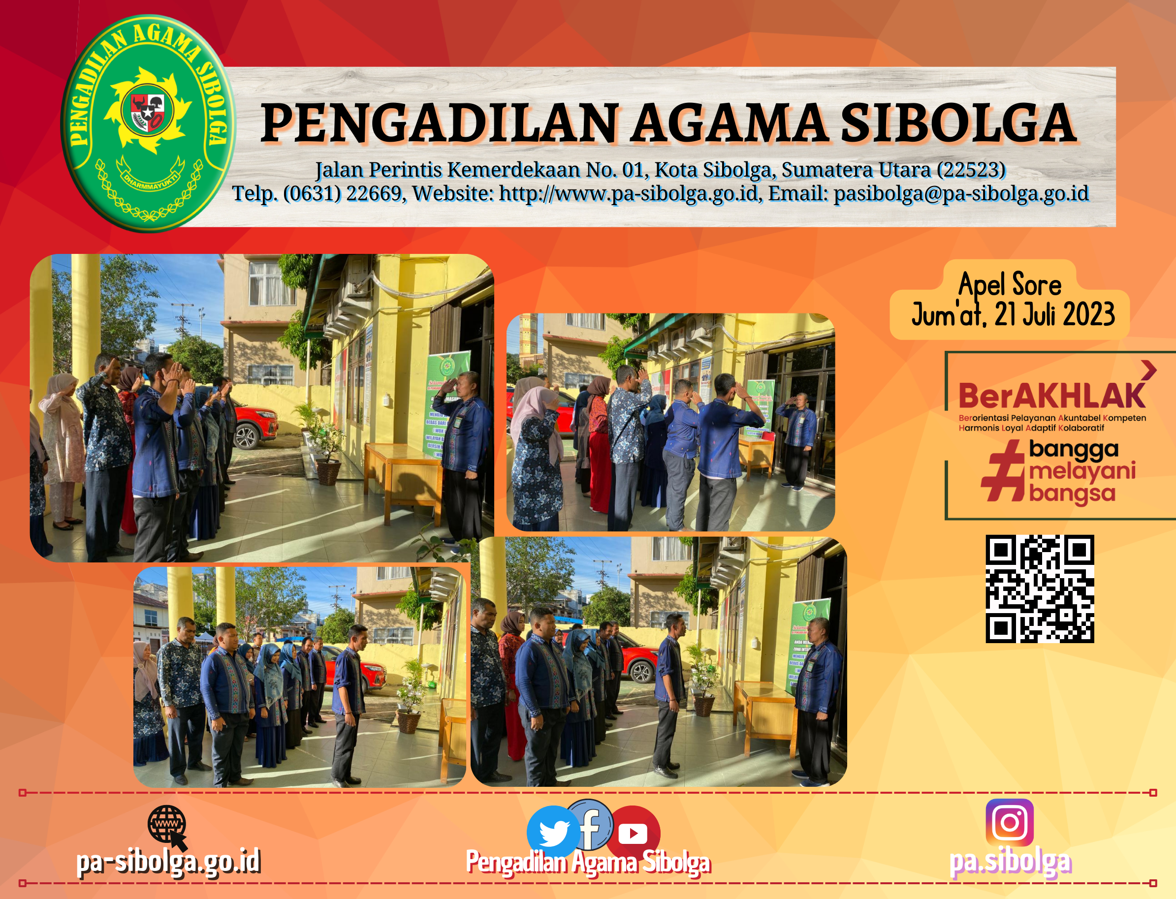 Apel sore Jumat 21 Juli 2023