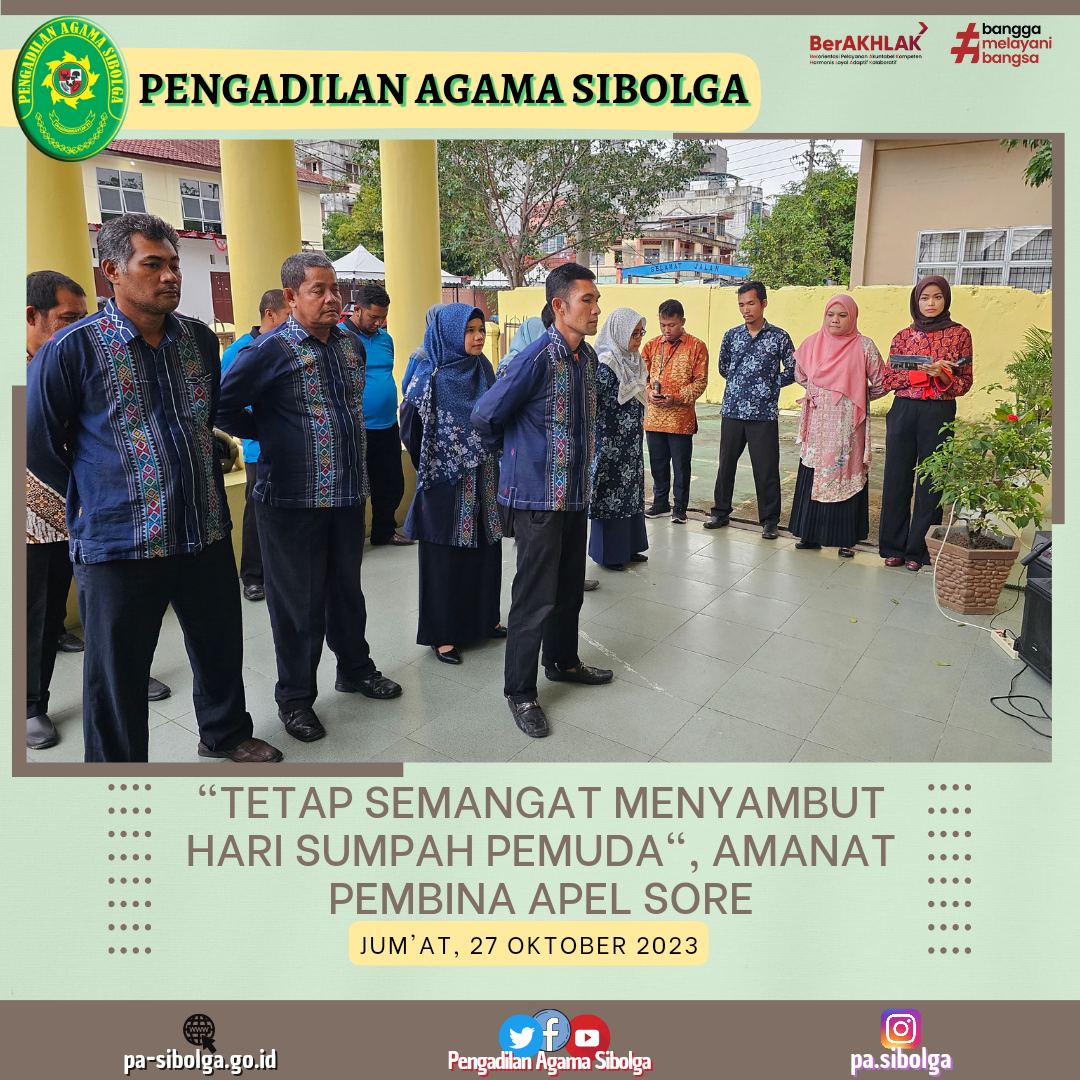 Apel sore Jumat 27 Oktober 2023 2