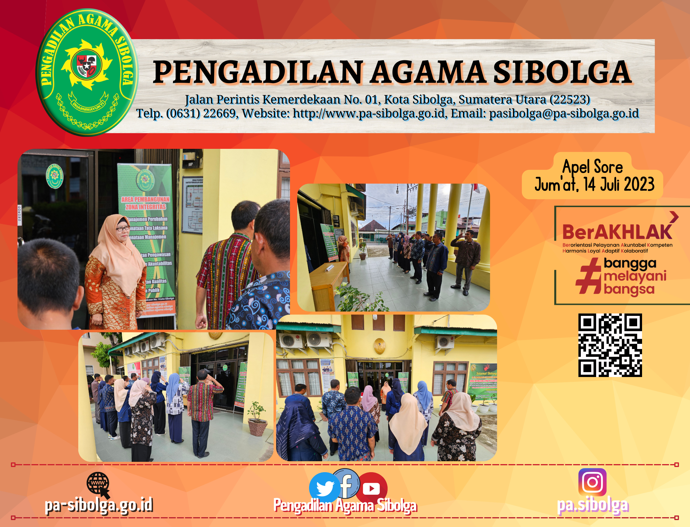 Apel sore jumat 14 Juli 2023