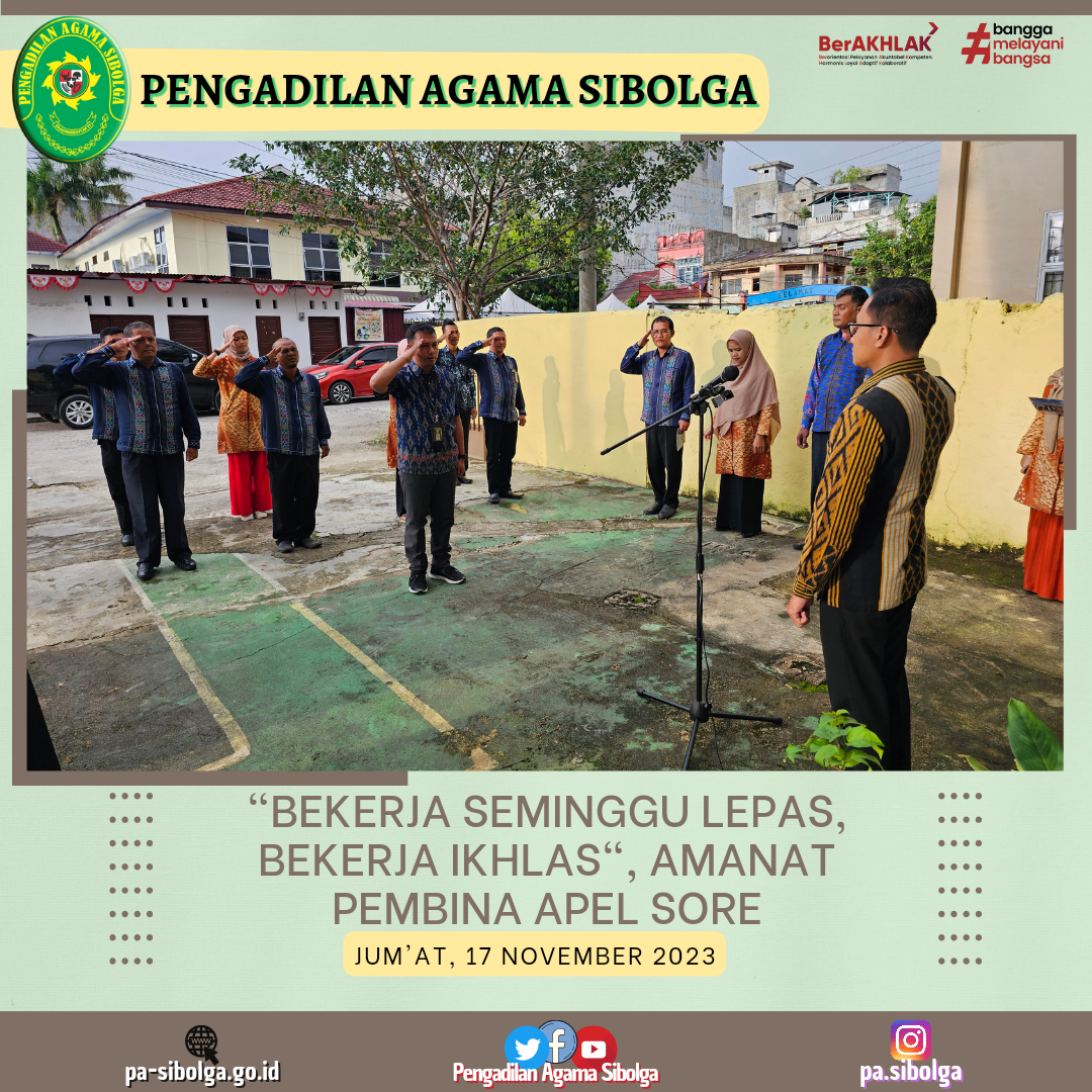 Apel sore jumat 17 november 2023 2