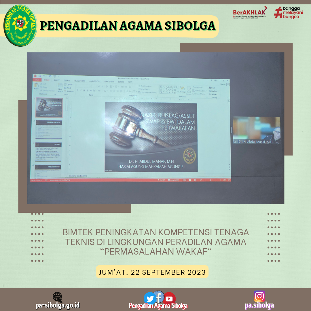 Bimtek permasalahan wakaf 2