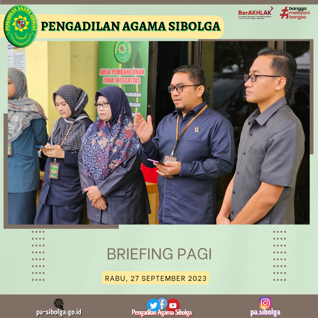 Briefing Pagi 27 September 2023