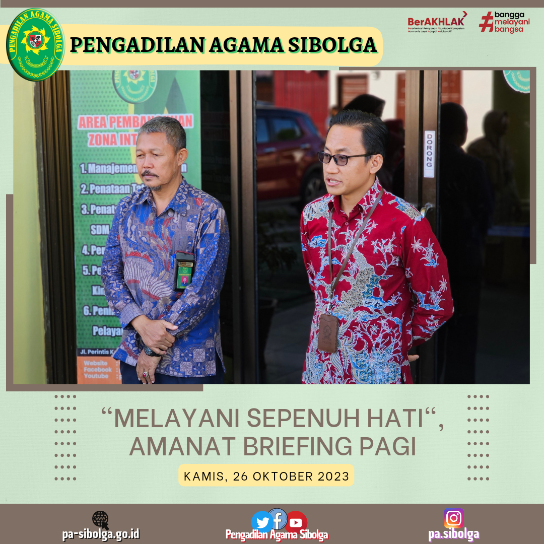 Briefing pagi 26 oktober 2023 1