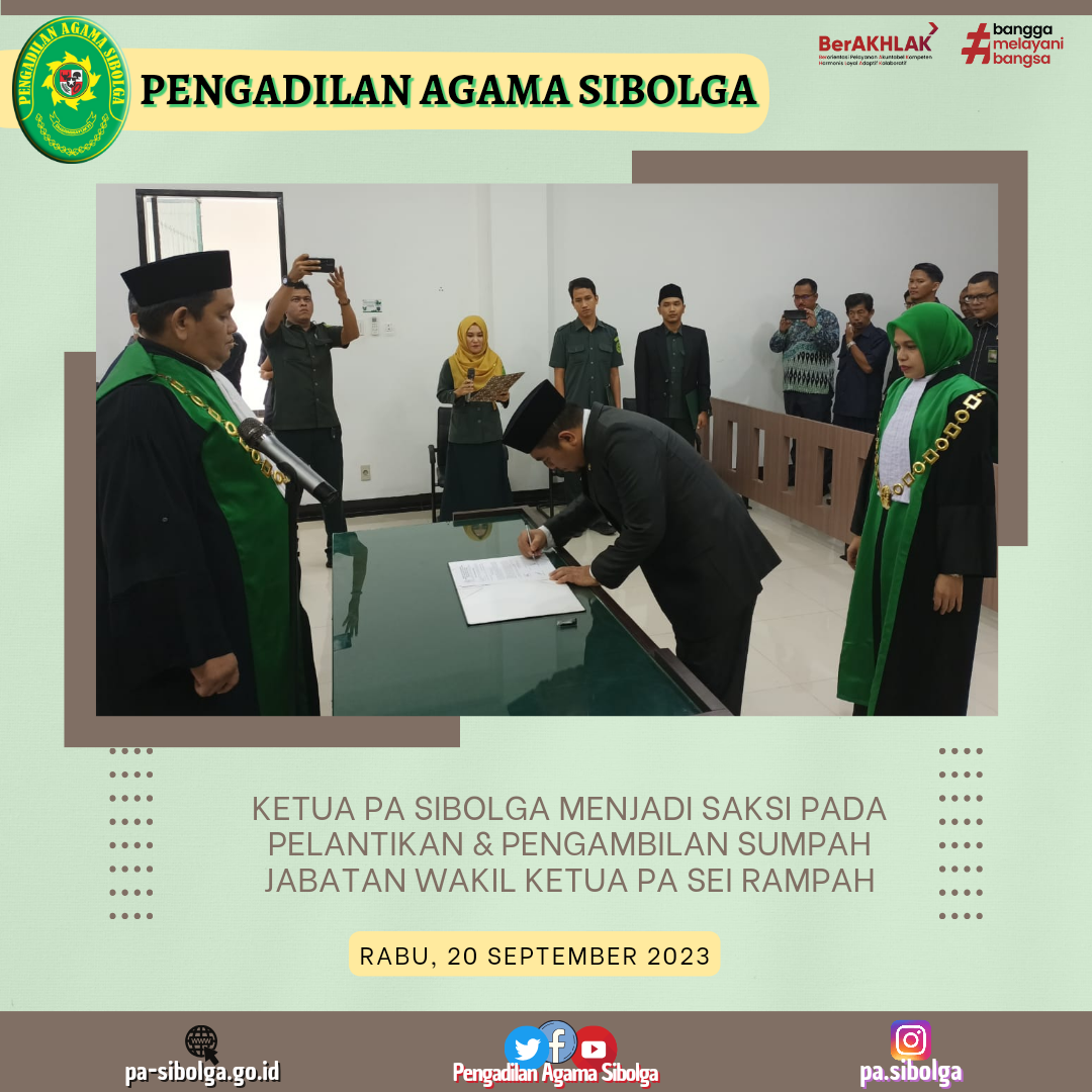 Ketua PA Sibolga jadi Saksi 2