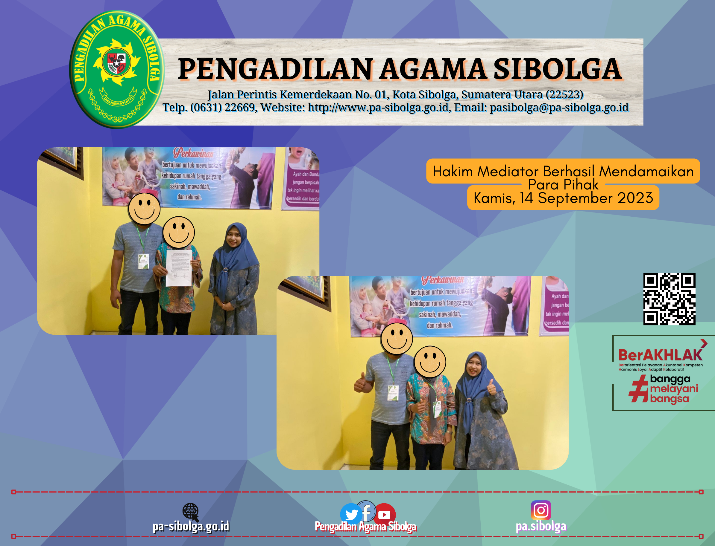 Mediator Hakim Berhasil Damai 14 September 2023