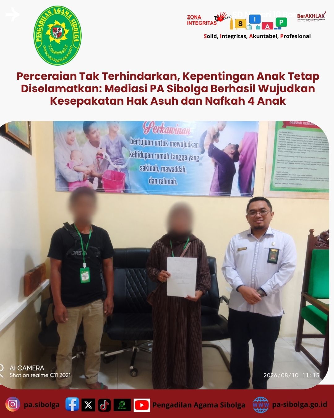 Merah dan Putih Modern Simpel Ucapan Hari Pendidikan Nasional Instagram Post