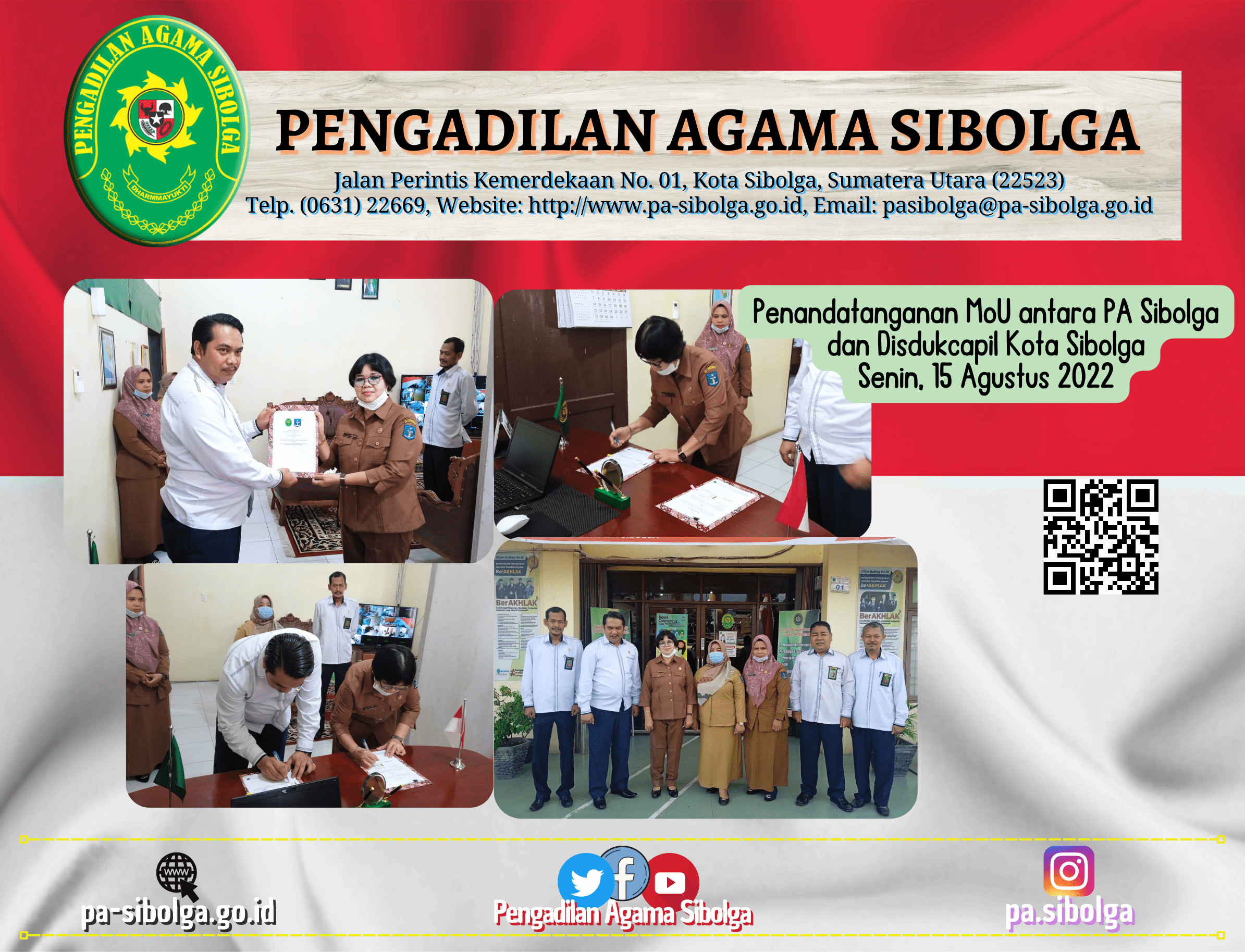 MoU disdukcapil dan PA Sibolga 1