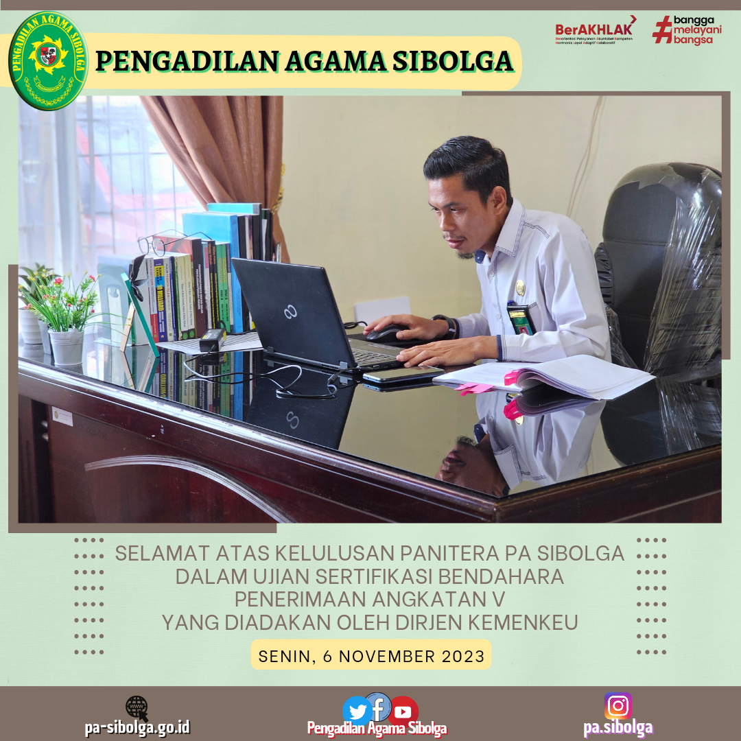 Panitera lulus bendahara penerimaan angkatan V 1