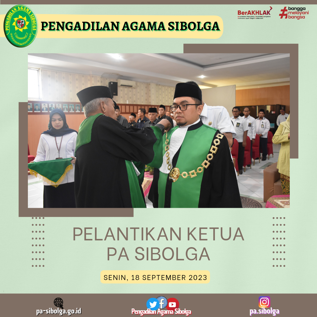 Pelantikan Ketua PA Sibolga 2023 1