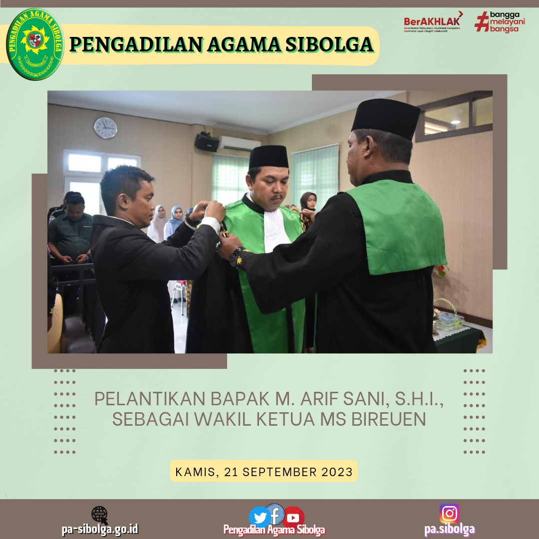 Pelantikan M. Arif Sani sebagai Waka Bireuen 1