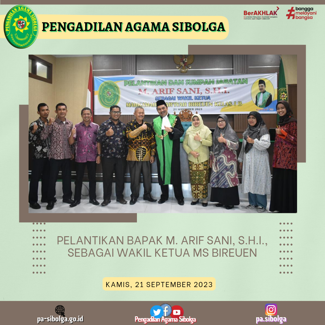 Pelantikan M. Arif Sani sebagai Waka Bireuen 2