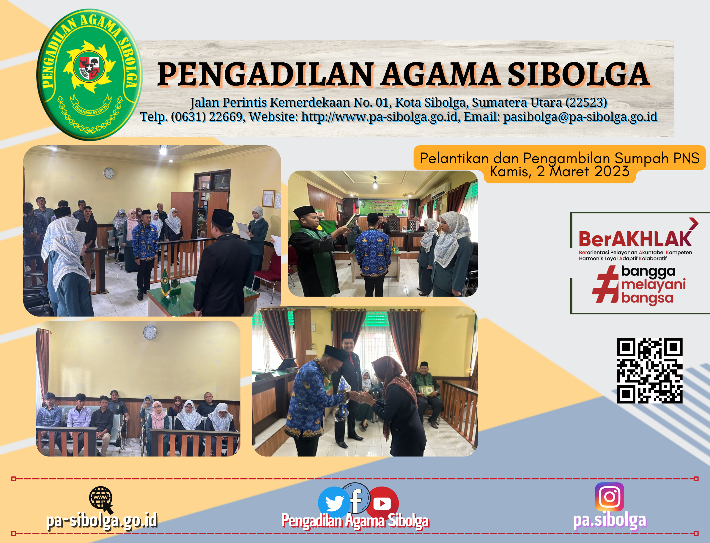 Pelantikan dan Pengambilan Sumpah PNS Gol II C