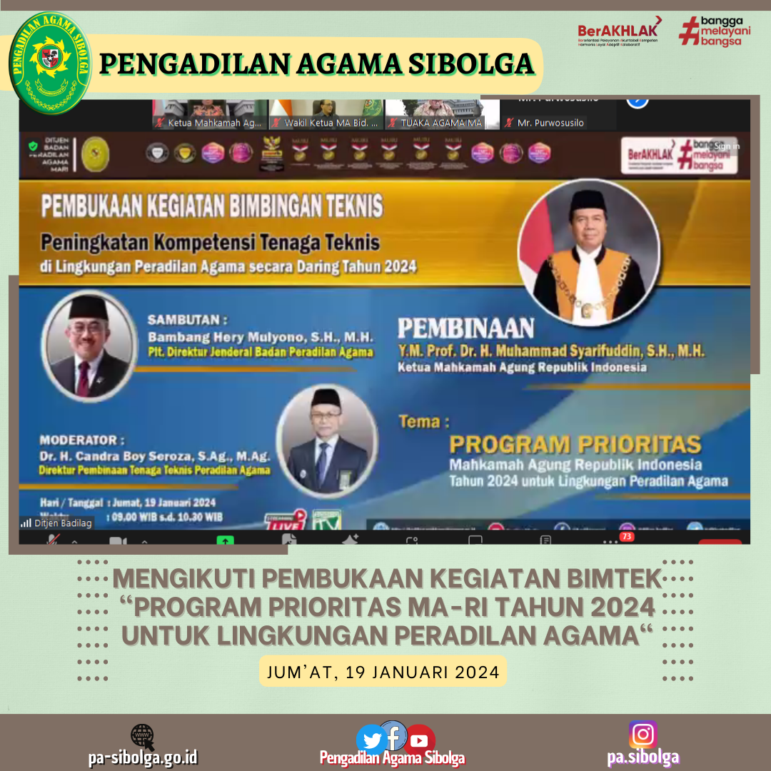 Pembukaan bimtek 2024 2