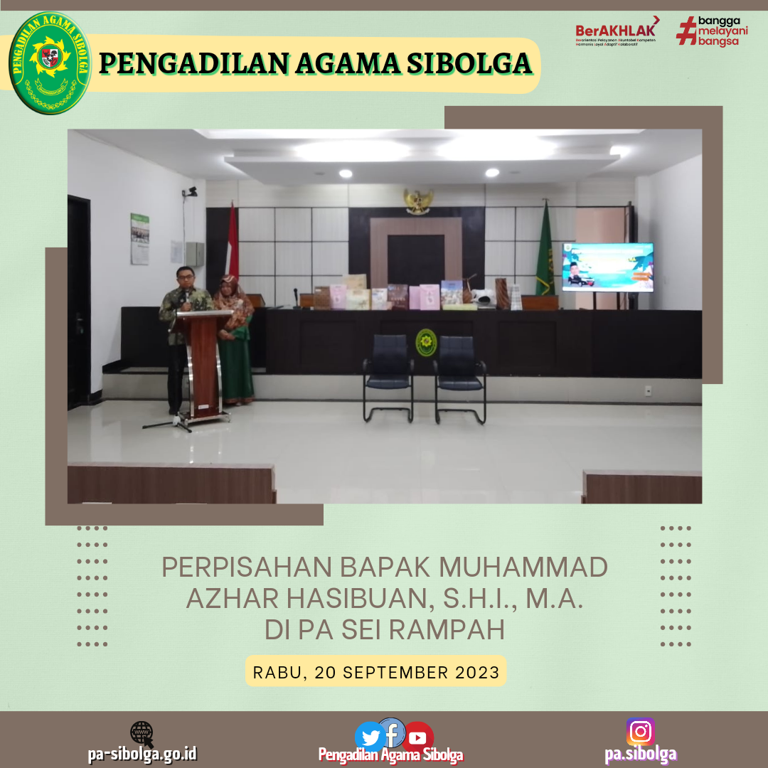 Perpisahan M Azhar Hasibuan di Sei Rampah 1