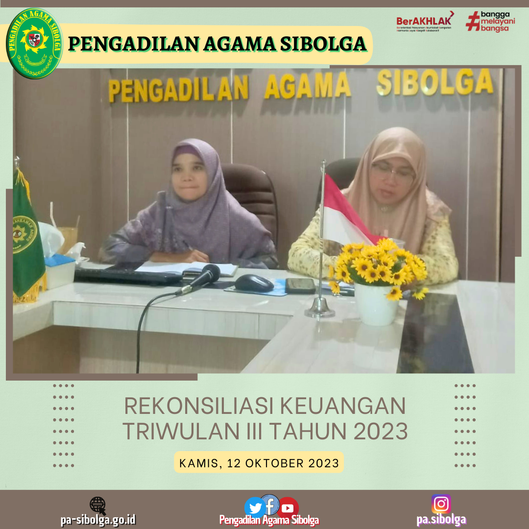 Rekonsiliasi Triwulan III tahun 2023