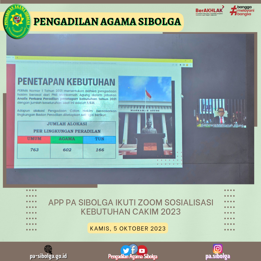 Sosialisasi Kebutuhan Cakim 2023 2