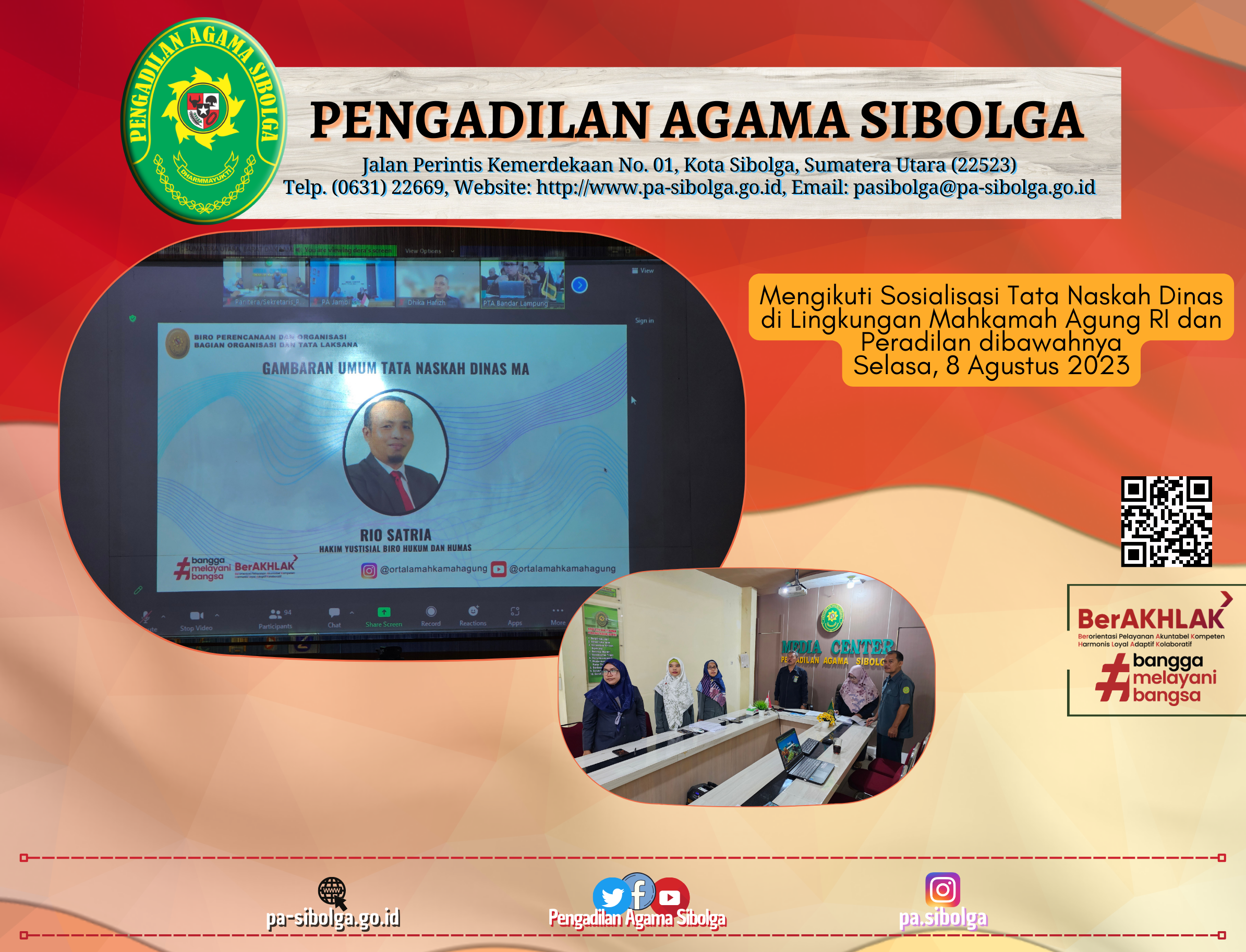 Sosialisasi Tata Naskah Dinas MA RI