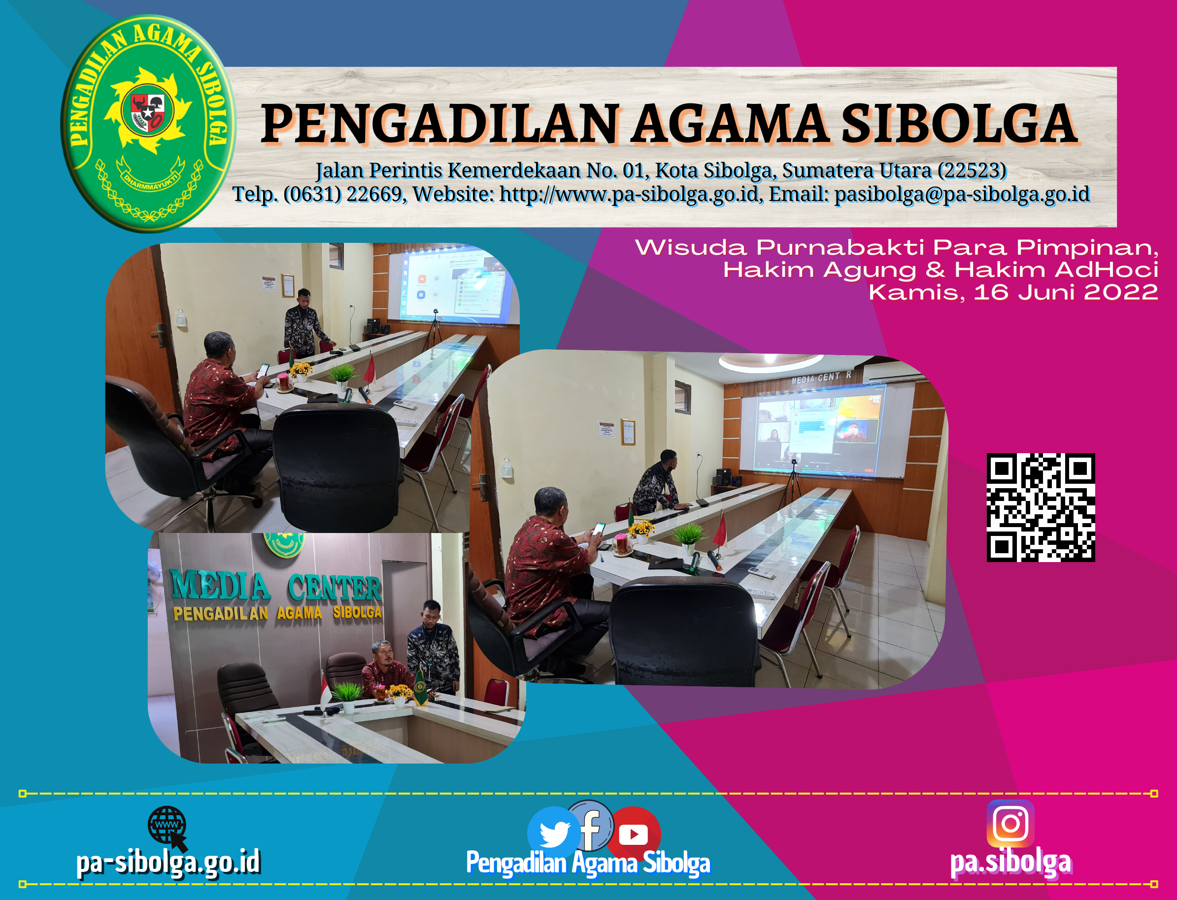 Wisuda Purnabakti Pimpinan Hakim Agung AdHoc juni 2022