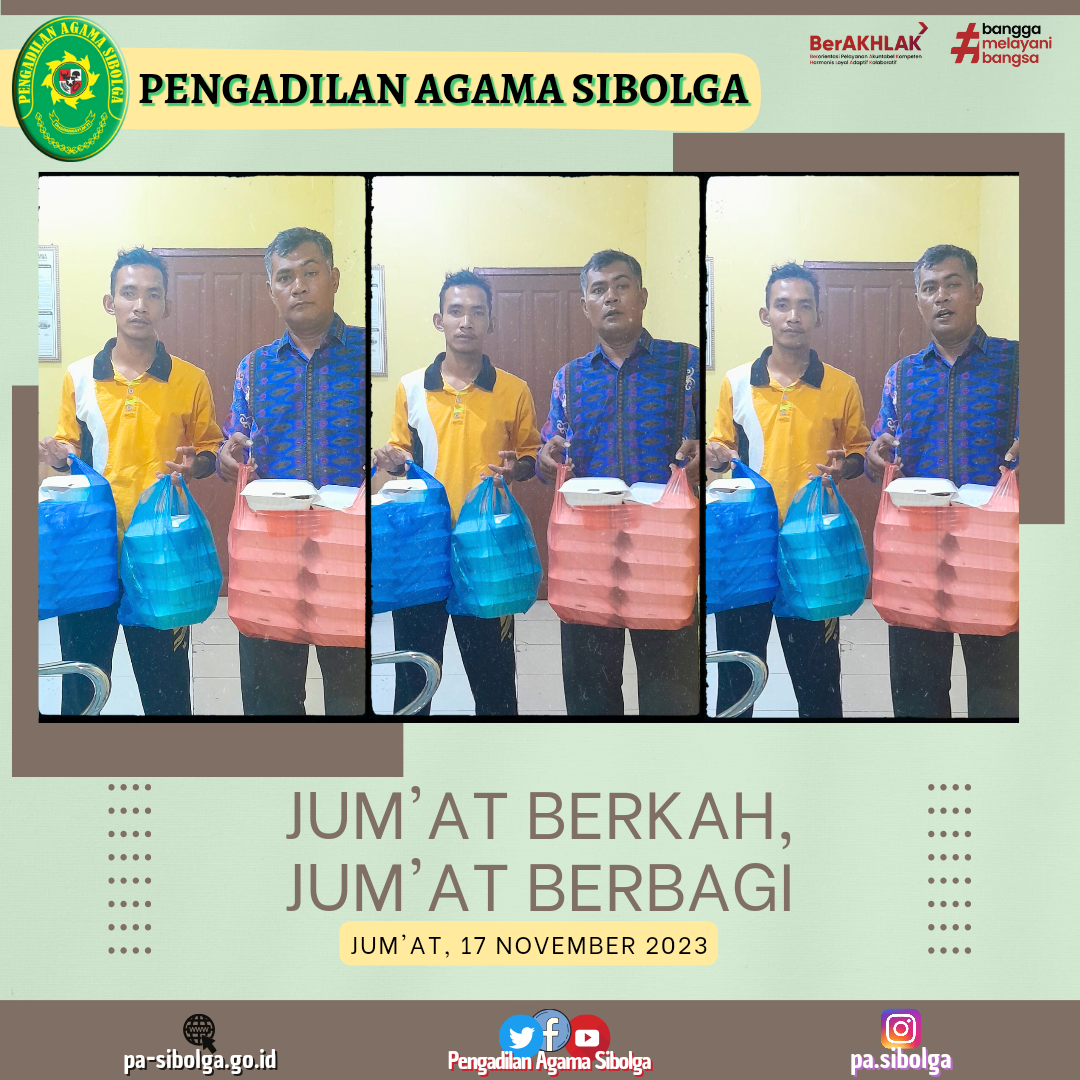 Jumat berbagi 17 november 2023