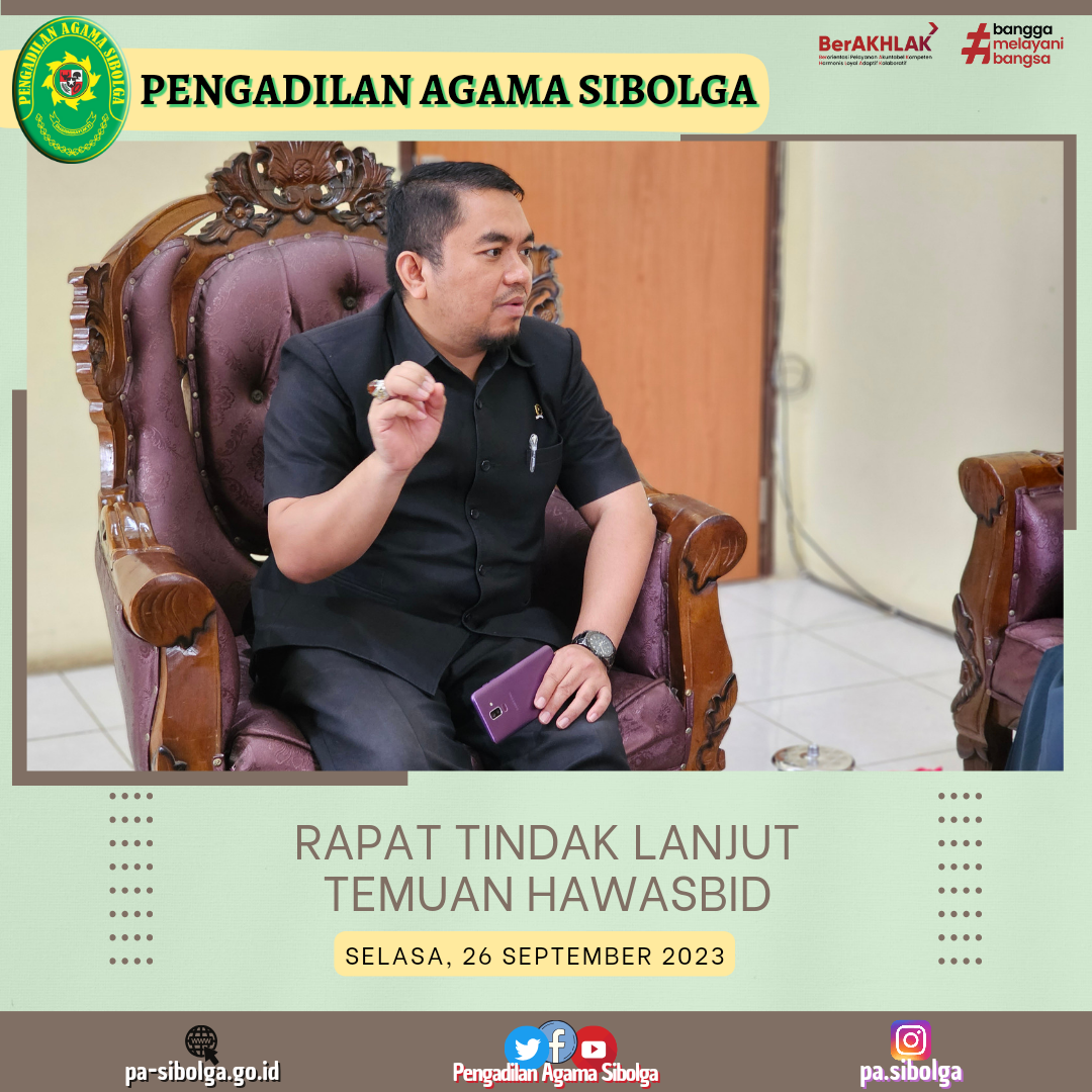 Rapat tindak lanjut hawasbid 1