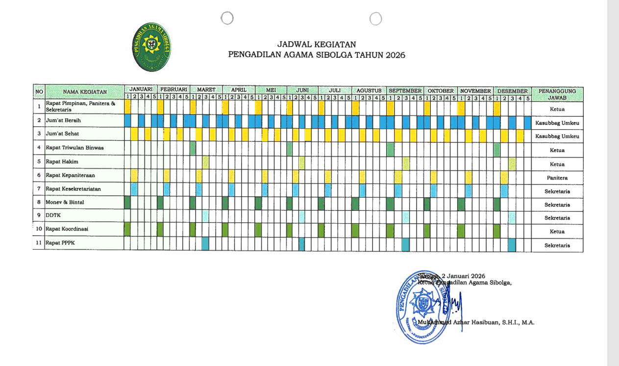 Jadwal Kegiatan
